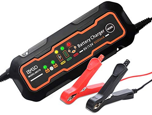 Zaddox Battery charger compatible with compatible with Triumph Street Triple/R/RS/S Smart Charge 5A SC3