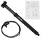 MiOYOOW Dropper Seatpost, Höhenverstellbare Teleskop Sattelstütze für MTB BMX 27,2/31,6/30,9mm SPD-801N