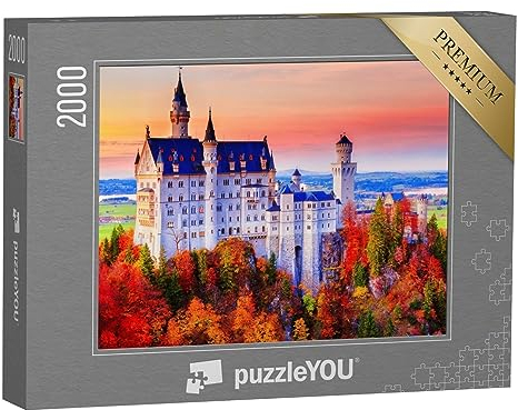 puzzleYOU: Puzzle 2000 Teile „Neuschwanstein, Märchenschloss von König Ludwig II.“ – aus der Puzzle-Kollektion Schloss Neuschwanstein