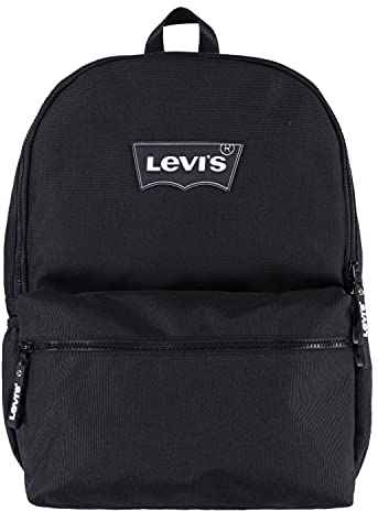 Levi's Unisex-Erwachsene Batwing Backpack Rucksack mit klassischem Logo, Schwarz, Einheitsgröße