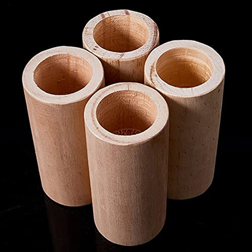 4 Stück MöBelerhöHer BetterhöHung TischerhöHer,Holztisch Schreibtisch Bett Riser Lift,MöBel Beinheber FüßE,Elefantenfuß Aus Holz,MöBelbein Heber FüßE (5x7x5cm,wood)