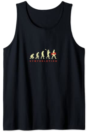 Synthesizer Evolution Analog Synth Retro Studio Gear T-Shirt Tank Top