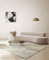 the carpet Mila Moderner Dicher Kurzflor Teppich, Wohnzimmer, Schlafzimmer, Eleganter Glanz, Glanzfaser, Hoch-Tief Effekt, Feder, Creme, 140 x 200 cm