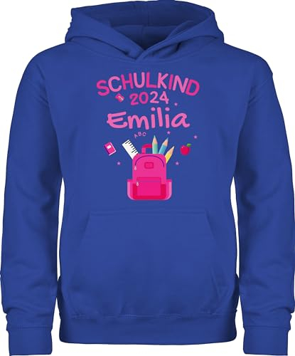 Kinder Hoodie Jungen Mädchen - Einschulung - Schulkind 2024-140 (9/11 Jahre) - Royalblau - Schulanfang für zur Schulstart Maedchen schuleingangsgeschenke Geschenke+für+erstklässler+mädchen