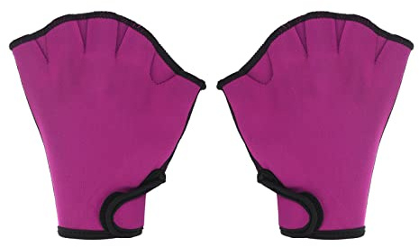PATIKIL Webbed Swim Gloves, Unisex Swimming Resistance Gloves Water Resistance Training Accessories for Swimming and Diving