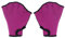 PATIKIL Webbed Schwimm Handschuhe Unisex Schwimmen Widerstand Handschuhe Wasser Widerstand Training Zubehör für Schwimmen und Tauchen M Rosenrot