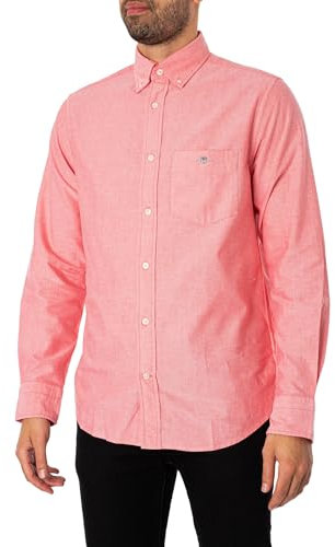 GANT Men's REG Oxford Shirt REG Oxford Shirt, Sunset Pink,