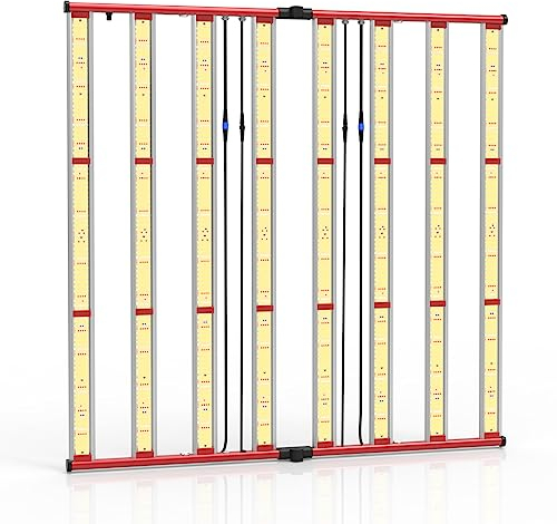 AGLEX 800W LED Grow Lights, Full Spectrum Grow Light with UV IR, Daisy Chain Plant Bar Style Grow Light Foldable & Dimmable for Indoor Growing Commercial Hydroponic Growing Lamp 6x6ft Core Coverage