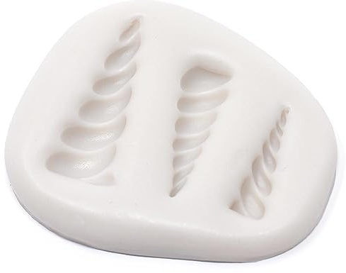 Fairy Tale Mini Unicorn Alicorn Horn Cupcake Cake Icing Topper Silicone Mould