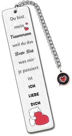Traummann Lesezeichen Weihnachten Geburtstag Geschenk Mann Valentinstag Weihnachten Freund Ehemann Distanz Niedlich Weißer Tag Geschenk Schätzen Hochzeitstag Liebe Erinnerung Andenken Verlobung