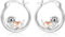 StoryEtain Otter Geschenk für Mädchen 925 Sterling Silber Otter Creolen Otter Ohrringe Tier Schmuck Geschenke für Kinder Damen Otter Liebhaber
