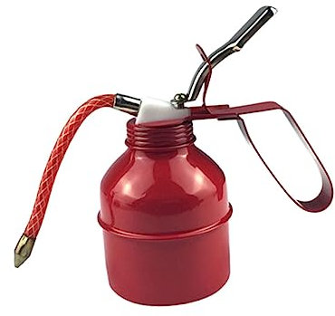 MAGICLULU Oil Pot Metal Oil Can for Engine Filling Dark Flexible Machine Pot for Manual Changes