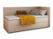 Boxspringbett Flame mit Bettkasten - Einzelbett mit Bonell-Matratze und Topper, Polsterbett, Universelle Bettseite, Bett, Schlafzimmer, Kinderzimmer (Beige (Paros 02), 100 x 200 cm)