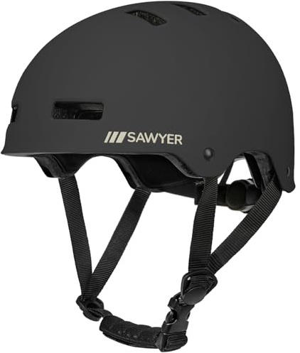 Sawyer Bikes - Casco Deportivo Ajustable (Negro, S)