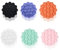 KDJXZ 6PCS Silicone Suction Pad Phone Holders - Sticky Pad Grip Case for Wall (6 Colors)