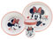 Stor Minnie Mouse 3pcs Bicolor Premium Kids Dinner Tableware Set Plate, Bowl & Tumbler, BPA Free, Non Slip, Children, Baby