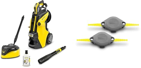 Kärcher Hochdruckreiniger K 7 Premium Smart Control Home & Trimmermesser im Doppelpack LTR Battery (Schnittbreite: 23 cm)