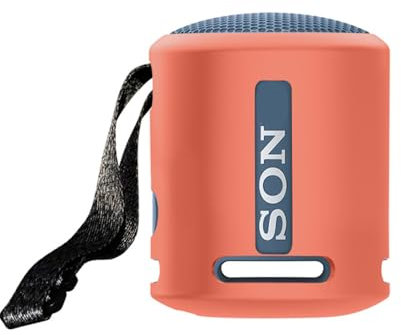 Silicone Cover Case for Sony SRS-XB100 XB13, Portable Speaker Protective Sleeve Skin Cover Shell Shockproof Dustproof Protection for SRS-XB100 XB13 Audio Accessories (Orange-Red)