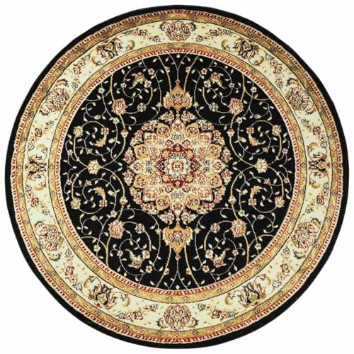Betadistor Runde Teppiche für Wohnzimmer, 120 cm, maschinenwaschbar, Boho-Teppich für Wohnzimmer, Kreis, Küchenteppich, für Schlafzimmer, Terrasse, Mandala, Outdoor, runder Teppich für Camping,