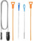 5PCS Drain Cleaner Tool Set, Outdoor & Plug Unblocker, Reusable for Bathroom, Shower & Kitchen