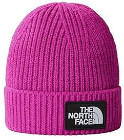 THE NORTH FACE Logo Box Cuffed Berretto, Mulberry Profondo, Taglia Unica Uomo
