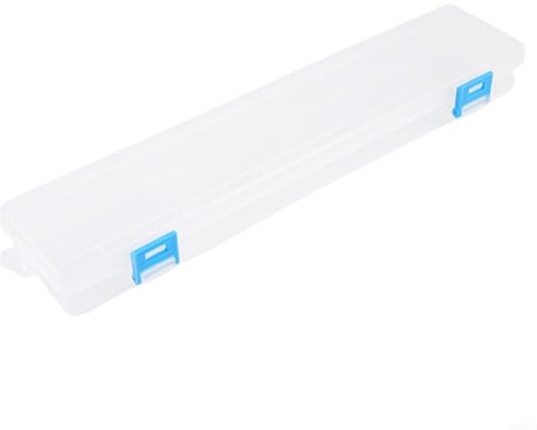 LVYXON 1Pc Brush Painting Pencils Storage Box Watercolour Pen Container - Paint Brush Holders - Plastic Transparent Chalk Pencil Box
