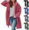 blu ray angebote winterjacke Damen Warme winterjacke Elegant Verdickt Steppjacke Outdoor Jacket Warme Oberbekleidung Stehkragen aus Wolle Damen Reisen Im Winter jackets
