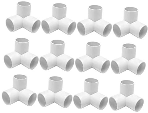 KITANDOVE Raccordi in Pvc Connettori A 3 Vie Per Mobili Leggeri E Facili Da Installare Dimensione Circa 2 5 Cm Adatti Per Irrigazione E Sistemi Di Coltivazione
