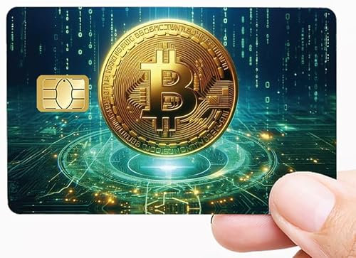 CATARINA CALAVERA Bitcoin Gold Bankkarte Aufkleber US Format