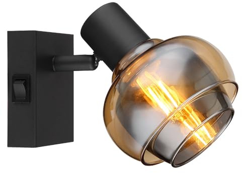 Globo Wandleuchte Wandlampe Flurleuchte Schlafzimmerlampe Spot beweglich Schwarz
