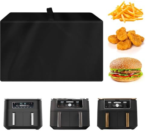 Staubdichte Abdeckung Kompatibel mit Ninja AF400EUCP/AF400EU/ AF451EU/AF300EU Heißluftfritteusen,Luftfritteusen Staubschutz Staubdicht Abdeckung Staubschutz,Wasserdicht, Nylon, schwarz