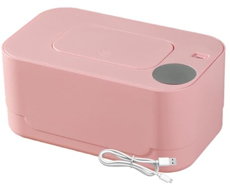 Wet Wipes Warmer - Large Capacity Wipes Box Container | | Large Capacity Warmer for Wipes | Dry Wet Tissue Paper Case Holder |Baby Wipes Box Dispenser | USB Charging Pull Wipes Dispenser for Nursery