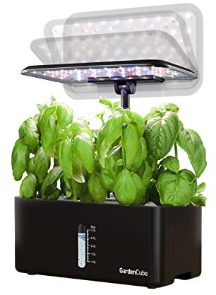 Hydroponics Growing System Indoor Garden: Herb Garden Kit Indoor 8 Pods with LED Grow Light Quiet Water Pump Smart Automatic Healthy Fresh Herbs Vege - Hydroponic Gardening Herb Grower Home Kitchen