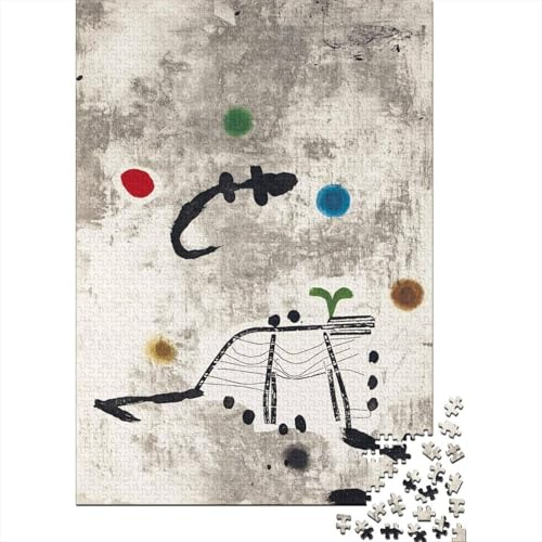 Joan Miró Puzzle Impossible 1000 Pièces, Puzzles Art Adolescents Adulte, Casse-tête Peinture, Puzzle en Bois Tableaux célèbres du Monde Jouet Kit Cadeau De Vacances