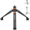 Koolehaoda Mini trípode para monopié de aluminio con tres patas, soporte universal para trípode con rosca de 1/4-3/8 para cámaras DSLR, monopié, trípode, palo de fotografía