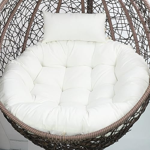 Aocase Multifunktionales Hängesessel Kissen, Stuhlauflage Rund, Hängekorb Kissen, Ersatzpolster für Hängesessel, Atmungsaktiv Abnehmbar Bezug für Lounge, Sitzkissen für Garten, Wohnung,No17,100cm