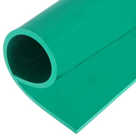 QUARKZMAN Silicongummi-Blatt 1/4 Dicke x 12 Breite x 12 Länge Rutschfeste Dichtung Silikonmatten Für Basteln Unterlagen Dichtungen Stoßfänger Polsterung DIY Material Grün