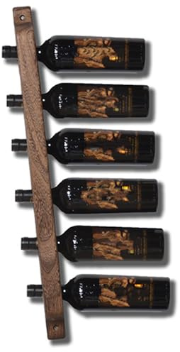 Wall-Mounted Wine Rack for 6/8 Bottles Adjustable Storage Stylish Wine Holder 70/90cm Perfect for Home Bar or Kitchen Decor Space-Saving Design