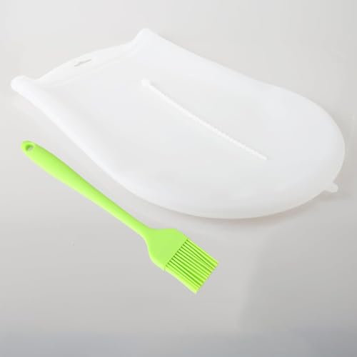 Rebecca online Silikon Kneten Teig Tasche | Vielseitig Teig Mixer für Brot, Gebäck, Pizza & Tortilla | Premium Silikon Backgeschirr | Best ungiftig Multifunktional Kochen Werkzeug Weiß