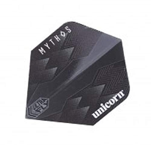 Unicorn Darts Mythos Hydra Grey Ultrafly Flights Black, Big Wing