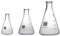 Rocwing - Borosilicate 3.3 Glass Graduated Conical Erlenmeyer Flask for Laboratory (500ml+1000m+2000ml)