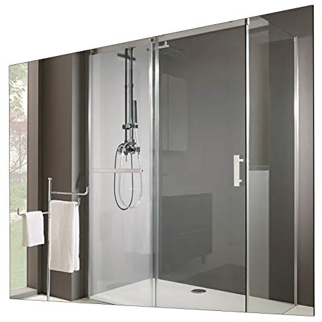 Sundirect MD450-Plus Badezimmer Infrarot Heizspiegel 60x85cm mit 450W inkl. Wandhalterung - Anti Beschlag Speigelheizung Heizung Infrarotpaneel Gäste WC Infrarotheizung Badezimmerspiegel