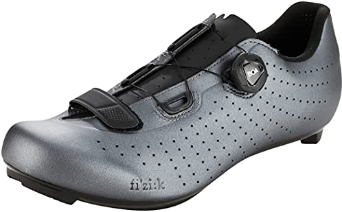 Fizik Overcurve R5, Fahrradschuhe für Herren, Grau Metallisch Schwarz, 43 EU