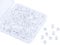 HAUTOCO 200Pcs 8mm Clear Round Glass Cabochons, Glass Dome Cabochon Tiles Non-calibrated Round for Eyes Crafts DIY Pendants Earrings Jewellery Making