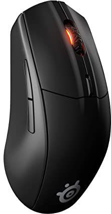 SteelSeries Rival 3 - Ratón inalámbrico para Juegos - Batería de más de 400 Horas - Dual Wireless 2.4 GHz y Bluetooth 5.0-60 Millones de clics - Sensor óptico TrueMove Air de 18.000 CPI (62521)