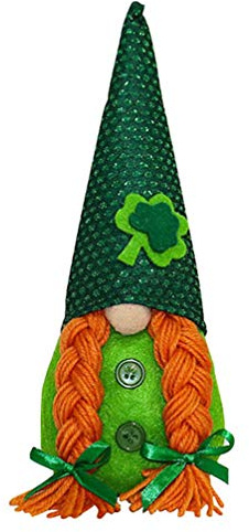Amosfun Kleeblatt Deko Ornament St. Patrick's Day Tischdekoration Handgefertigt 26X9X8Cm Irisches Glücksbringer Wohnaccessoire