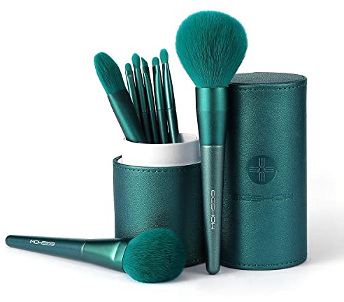 Makeup Brushes Sets with Cylinder Box, EIGSHOW 8 Pcs Professional Makeup Brush Set Synthetic Cosmetics Foundation Powder Concealers Blending Eye Face Kabuki Makeup Brushes