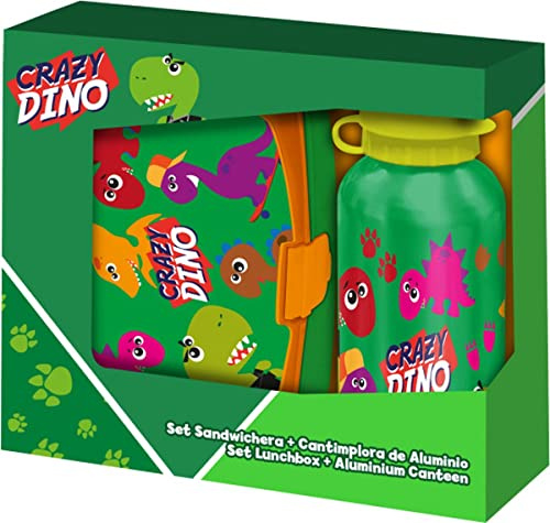 Brotzeit-Set - Brotdose & Flasche 400ml, Dinosaurier, KL83825, Kids Licensing