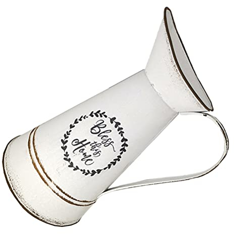 Happyyami 1stück Rustikale Blumenvase Im Landhausstil Eleganter Druckbuchstaben Blumentopf Für Blumenarrangements Dekorative Für Garten Und Wohnräume