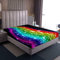 Regenbogen Spannbettlaken 90x200 Kinder Mädchen Sky Starry Bedding Iridescent River Spannbettlaken Für Teen Frauen Golden Glitter Bettwäsche Dekor Schwarz